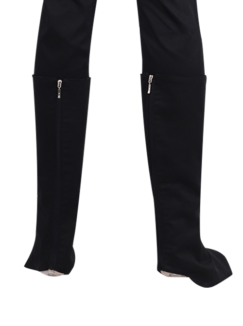 G.I.Joe Retaliation Cobra Commander Black Battle Suit Halloween Cosplay Accessories Shoe Covers And Leg Band
