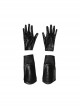 G.I.Joe Retaliation Cobra Commander Black Battle Suit Halloween Cosplay Accessories Gloves And Wrist Guards