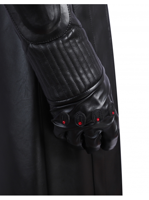G.I.Joe Retaliation Cobra Commander Black Battle Suit Halloween Cosplay Accessories Gloves And Wrist Guards