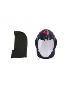 G.I.Joe Retaliation Cobra Commander Black Battle Suit Halloween Cosplay Accessories Head Cover And Helmet