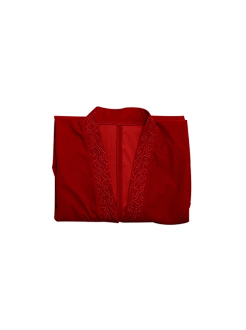 Mulan Red Battle Suit Halloween Cosplay Costume Red Outerwear