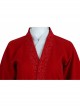 Mulan Red Battle Suit Halloween Cosplay Costume Red Outerwear