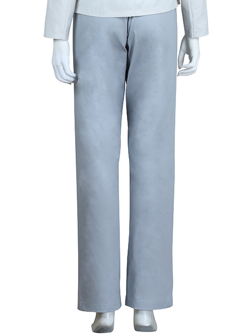 Mulan Red Battle Suit Halloween Cosplay Costume Gray Trousers