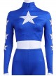 Stargirl Courtney Whitmore Blue Tight Clothing Suit Halloween Cosplay Costume Blue Top