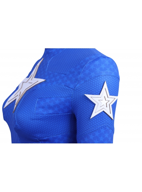 Stargirl Courtney Whitmore Blue Tight Clothing Suit Halloween Cosplay Costume Blue Top