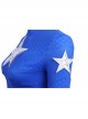 Stargirl Courtney Whitmore Blue Tight Clothing Suit Halloween Cosplay Costume Blue Top