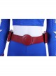 Stargirl Courtney Whitmore Blue Tight Clothing Suit Halloween Cosplay Accessories Red Waistband