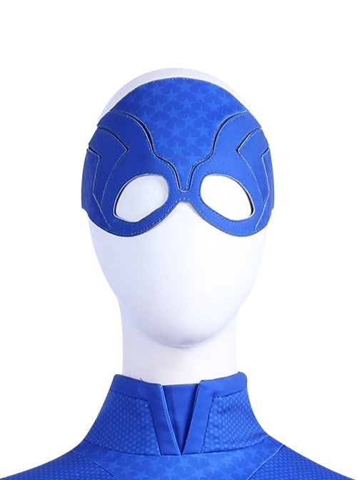 Stargirl Courtney Whitmore Blue Tight Clothing Suit Halloween Cosplay Accessories Blue Mask
