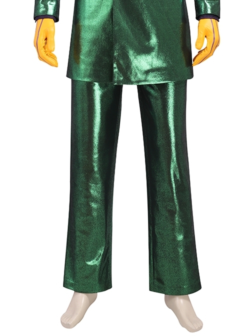 Gotham Season 5 The Joker Purple Coat Green Suit Halloween Cosplay Costume Green Trousers