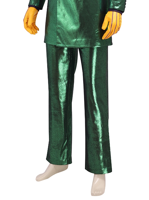 Gotham Season 5 The Joker Purple Coat Green Suit Halloween Cosplay Costume Green Trousers