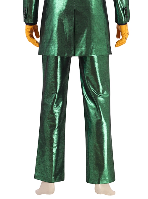 Gotham Season 5 The Joker Purple Coat Green Suit Halloween Cosplay Costume Green Trousers