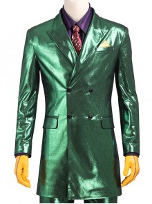 Gotham Season 5 The Joker Purple Coat Green Suit Halloween Cosplay Costume Green Jacket