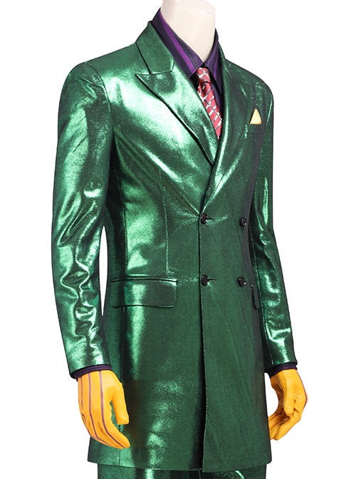 Gotham Season 5 The Joker Purple Coat Green Suit Halloween Cosplay Costume Green Jacket