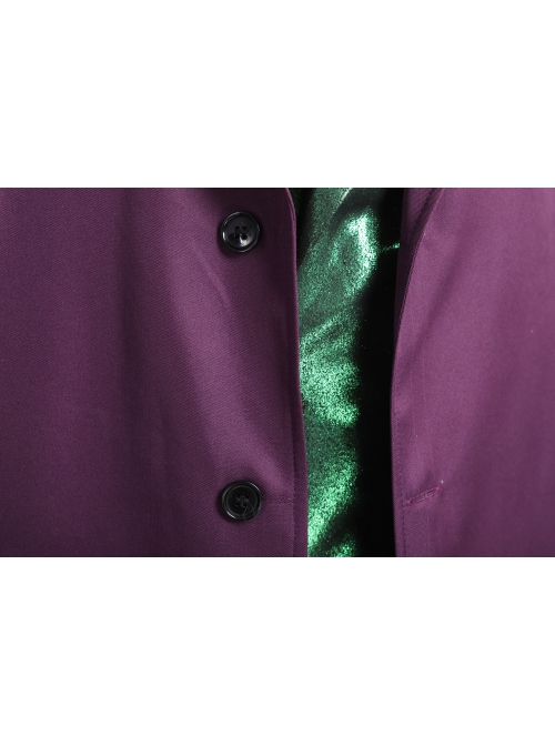 Gotham Season 5 The Joker Purple Coat Green Suit Halloween Cosplay Costume Purple Windbreaker