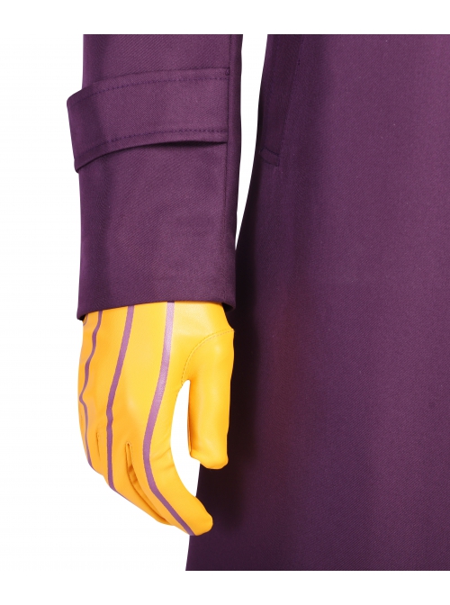 Gotham Season 5 The Joker Purple Coat Green Suit Halloween Cosplay Accessories Gloves And Tie