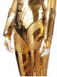 Wonder Woman 1984 Wonder Woman Diana Prince Golden Battle Suit Halloween Cosplay Accessories Golden Gloves And Wrist Guards