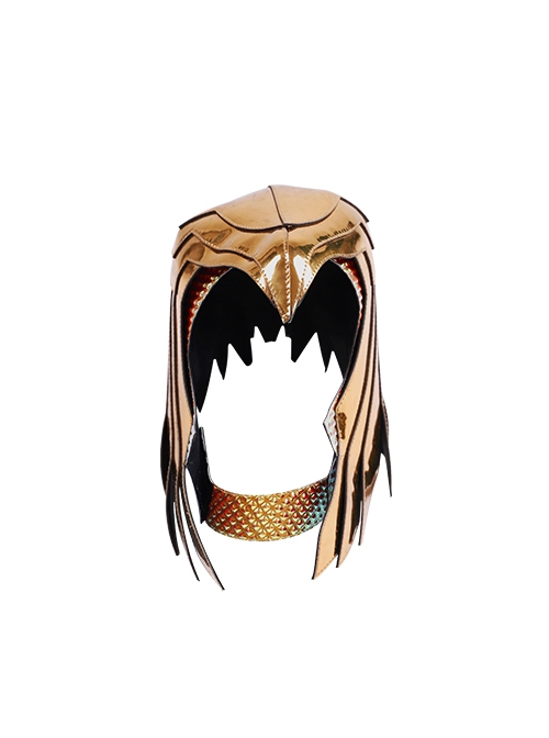 Wonder Woman 1984 Wonder Woman Diana Prince Golden Battle Suit Halloween Cosplay Accessories Golden Helmet