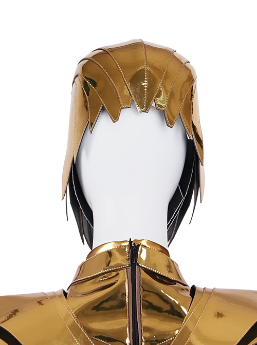 Wonder Woman 1984 Wonder Woman Diana Prince Golden Battle Suit Halloween Cosplay Accessories Golden Helmet