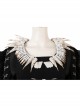 Maleficent Skeleton Embroidered Black Long Dress Halloween Cosplay Costume Black Dress