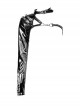 Punk Shining PU Leather One Shoulder Rivet Decoration Long Sleeve Halter Cape