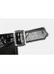 Punk Shining PU Leather One Shoulder Rivet Decoration Long Sleeve Halter Cape