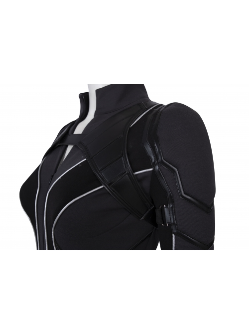 Black Widow Natasha Romanoff Black Battle Suit Halloween Cosplay Costume Black Bodysuit