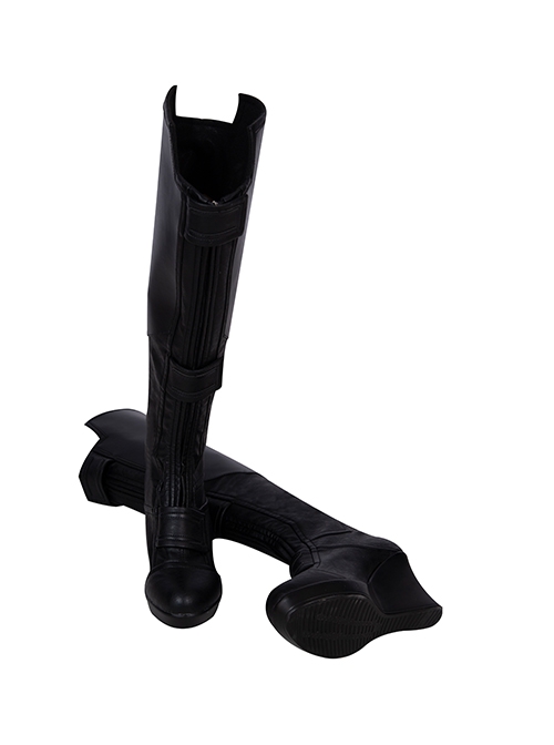 Black Widow Natasha Romanoff Black Battle Suit Halloween Cosplay Accessories Black Boots