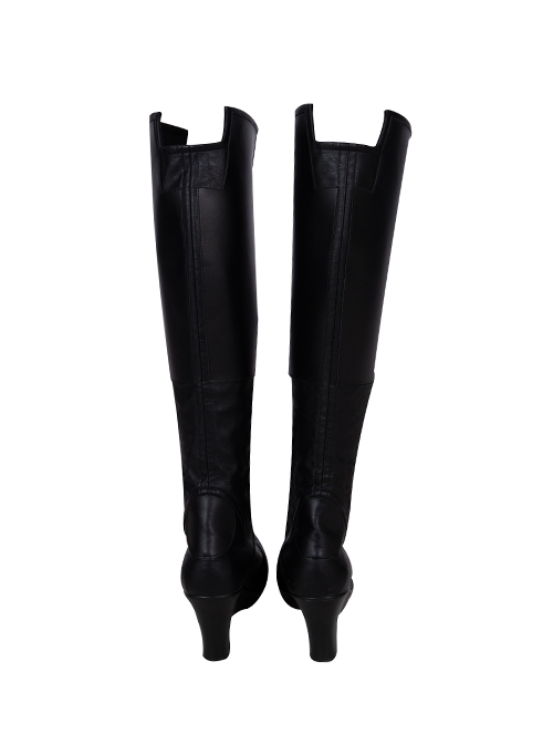 Black Widow Natasha Romanoff Black Battle Suit Halloween Cosplay Accessories Black Boots