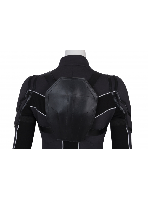 Black Widow Natasha Romanoff Black Battle Suit Halloween Cosplay Accessories Black Knapsack Components