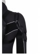 Black Widow Natasha Romanoff Black Battle Suit Halloween Cosplay Accessories Black Knapsack Components