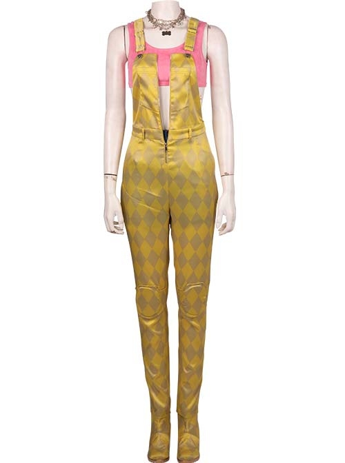 Birds Of Prey And The Fantabulous Emancipation Of One Harley Quinn Harley Quinn Yellow Suit Halloween Cosplay Costume Yellow Jumpsuit