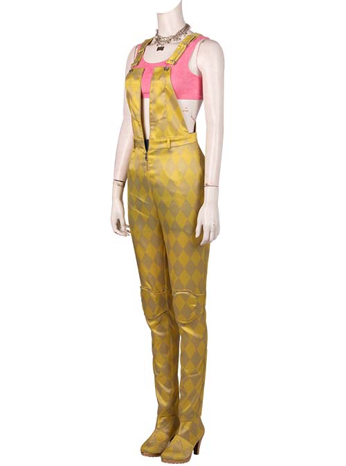 Birds Of Prey And The Fantabulous Emancipation Of One Harley Quinn Harley Quinn Yellow Suit Halloween Cosplay Costume Yellow Jumpsuit