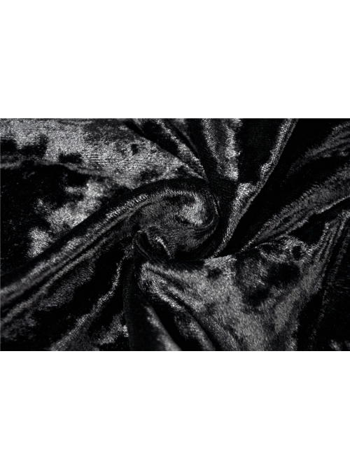 Gothic Black Shining Velvet Long Sleeve Hooded Witch Shoulder Cape