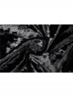 Gothic Black Shining Velvet Long Sleeve Hooded Witch Shoulder Cape