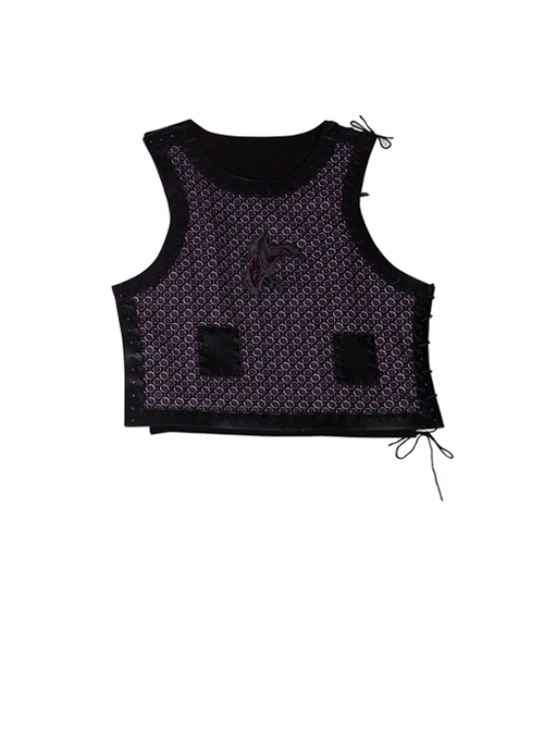 Vikings Ragnar Lothbrok Fur Collar Cloak Suit Halloween Cosplay Costume Black Vest