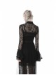 Gothic Cheongsam Collar Black Embroidered Lace Long Sleeve Sexy Shoulder Cape