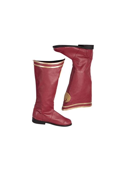 The Boys Homelander Battle Suit Halloween Cosplay Accessories Red Boots