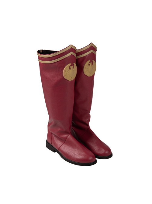 The Boys Homelander Battle Suit Halloween Cosplay Accessories Red Boots