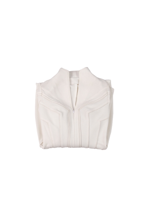 Black Widow Natasha Romanoff White Battle Suit Halloween Cosplay Costume White Bodysuit