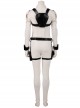 Black Widow Natasha Romanoff White Battle Suit Halloween Cosplay Costume White Bodysuit