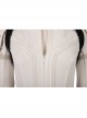 Black Widow Natasha Romanoff White Battle Suit Halloween Cosplay Costume White Bodysuit