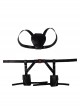 Black Widow Natasha Romanoff White Battle Suit Halloween Cosplay Accessories Black Belt And Back Strap Components