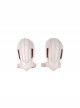 Black Widow Natasha Romanoff White Battle Suit Halloween Cosplay Accessories White Shoulder Guards
