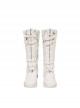 Black Widow Natasha Romanoff White Battle Suit Halloween Cosplay Accessories White Boots