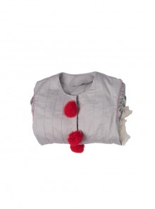 Movie It Chapter 2 Pennywise Halloween Cosplay Costume Gray Top