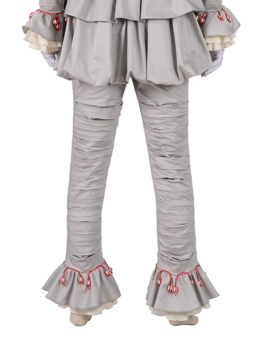 Movie It Chapter 2 Pennywise Halloween Cosplay Costume Gray Trousers