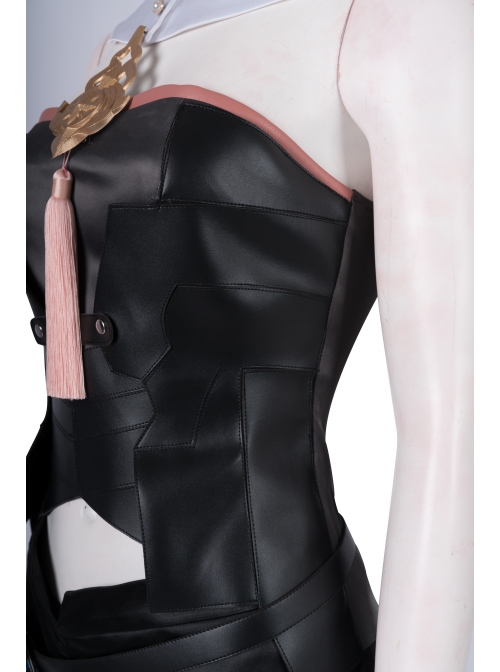 Game Fire Emblem Three Houses Female Leading Role Byleth Black Battle Suit Halloween Cosplay Costume Black Tube Top