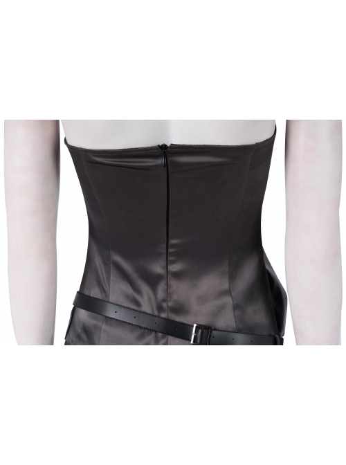 Game Fire Emblem Three Houses Female Leading Role Byleth Black Battle Suit Halloween Cosplay Costume Black Tube Top