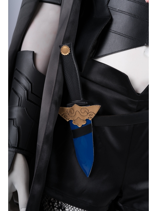 Game Fire Emblem Three Houses Female Leading Role Byleth Black Battle Suit Halloween Cosplay Accessories Waistband