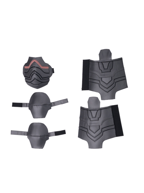 Game Fire Emblem Three Houses Female Leading Role Byleth Black Battle Suit Halloween Cosplay Accessories Knee Wrist And Elbow Guards